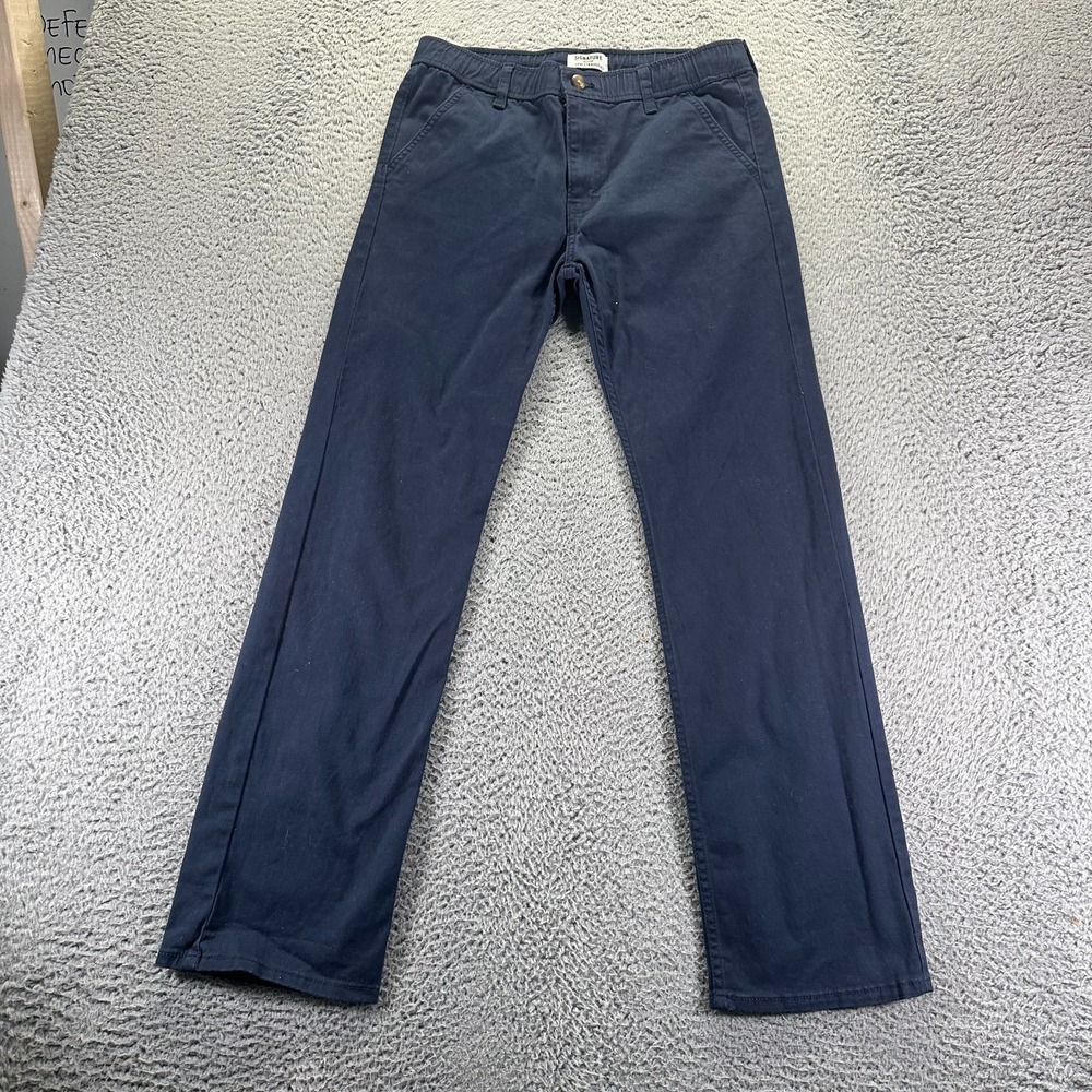 Signature by Levi Strauss Pant Womens 18 Blue Cotton Chino Stretch Preppy Career